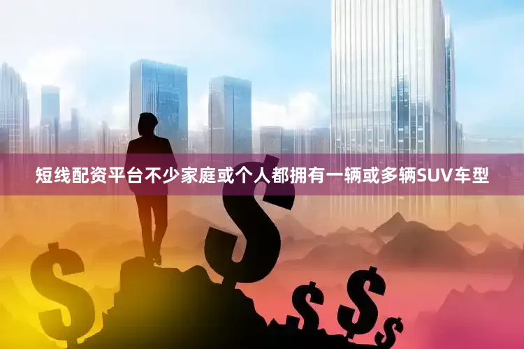 短线配资平台不少家庭或个人都拥有一辆或多辆SUV车型